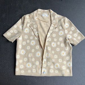 MANGO Knit shortsleeved shirt size M